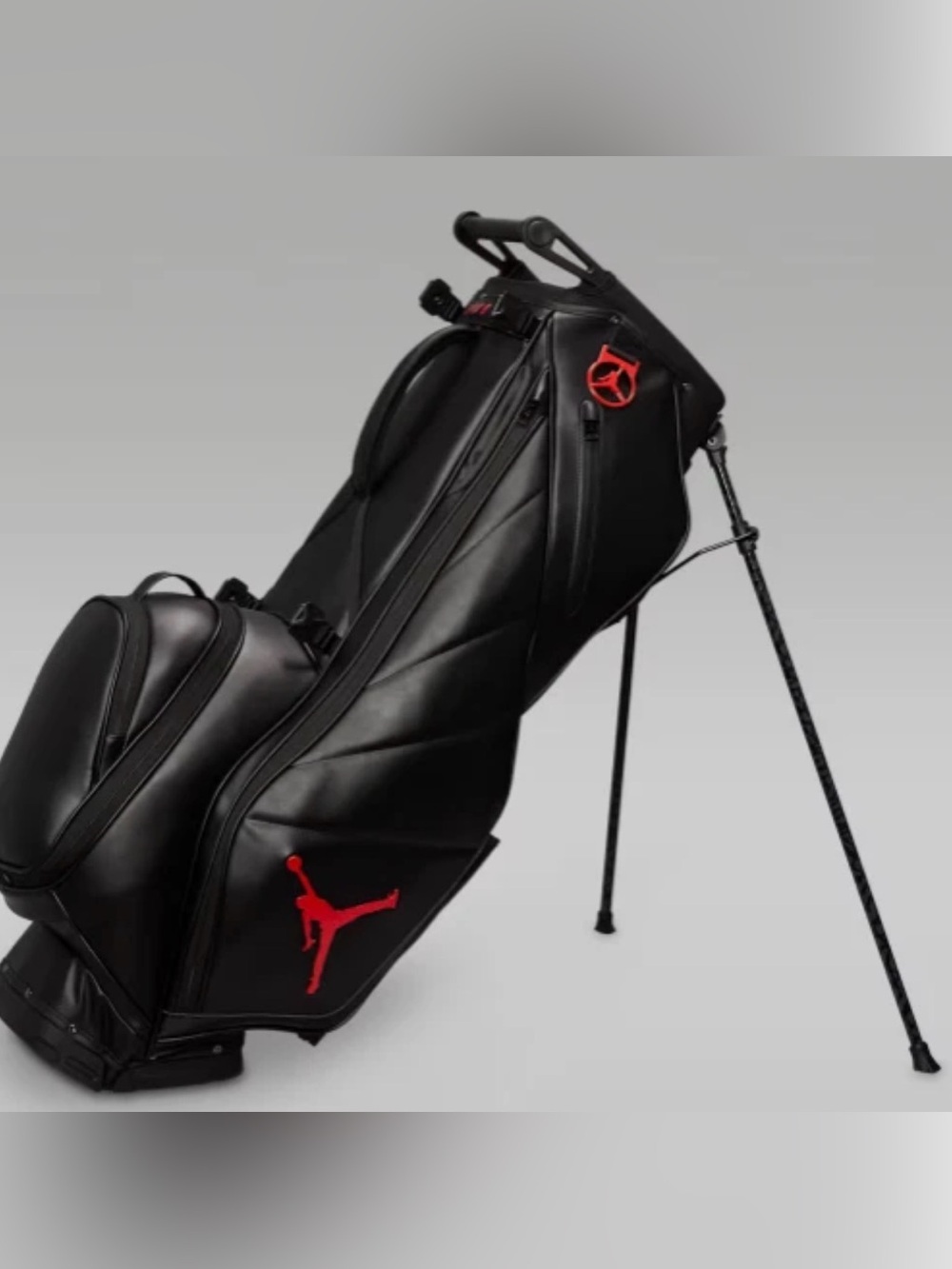 Nike Air Jordan Fadeaway Luxe 6-Way Golf Stand Bag Black Red FN0523-021 NWT $460